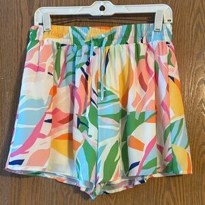 Flying Tomato Multicolor Abstract Women's  Shorts Size L